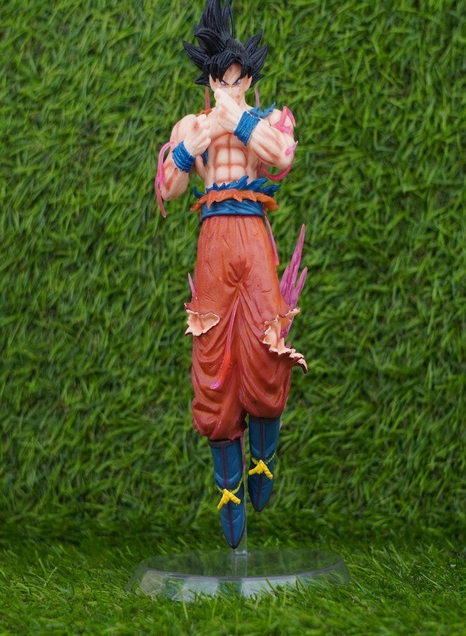 Offo Goku Ultra Instinct Action Figure - Dragon Ball Super Collectible | 25cm Premium PVC Figurine with Battle Pose | Anime Display Toy for Car, Desk, Shelf, Home Decor & Gift for Fans - Image 3